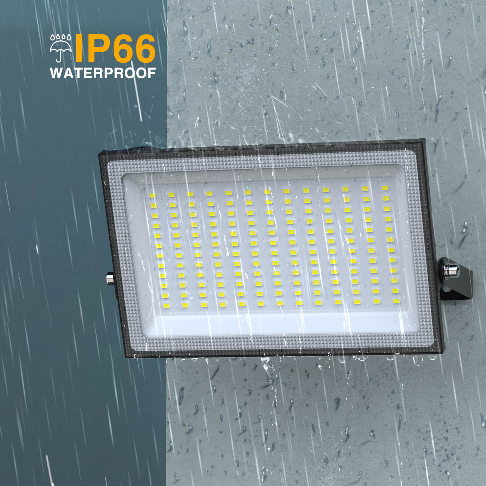 Led flood light 150w ip66 outlet